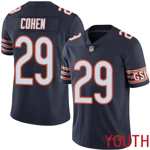 Chicago Bears Limited Navy Blue Youth Tarik Cohen Home Jersey NFL Football #29 Vapor Untouchable